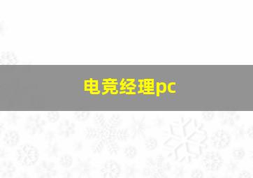 电竞经理pc