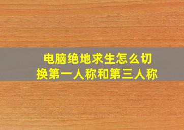 电脑绝地求生怎么切换第一人称和第三人称