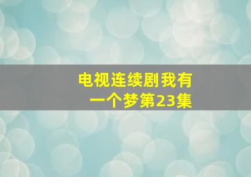 电视连续剧我有一个梦第23集