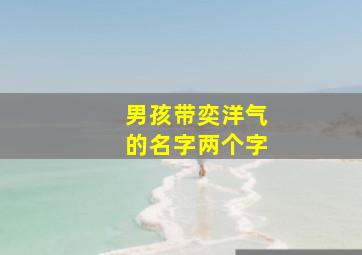 男孩带奕洋气的名字两个字