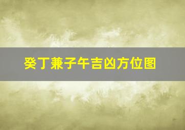 癸丁兼子午吉凶方位图