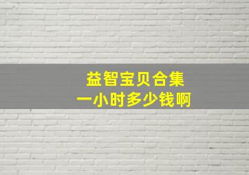 益智宝贝合集一小时多少钱啊