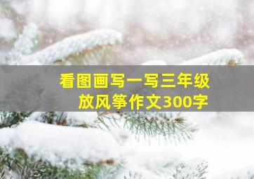 看图画写一写三年级放风筝作文300字