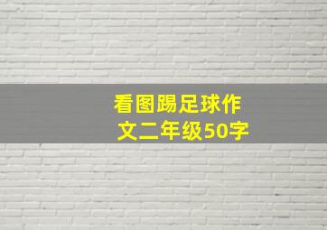 看图踢足球作文二年级50字