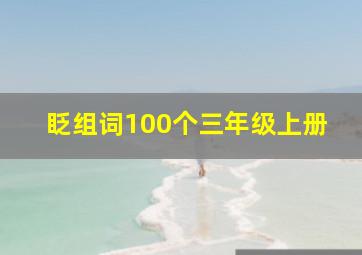 眨组词100个三年级上册