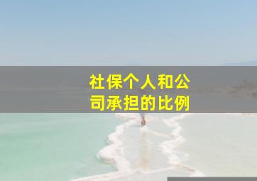 社保个人和公司承担的比例