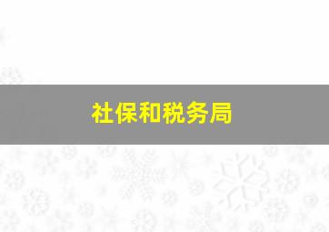 社保和税务局