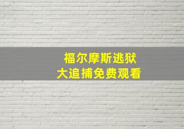 福尔摩斯逃狱大追捕免费观看