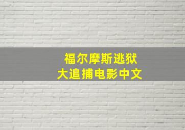 福尔摩斯逃狱大追捕电影中文