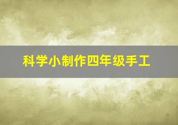 科学小制作四年级手工