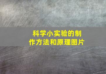 科学小实验的制作方法和原理图片