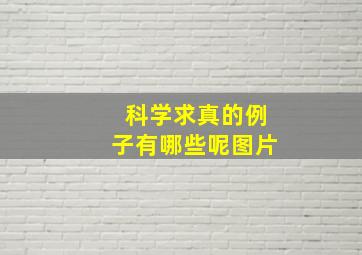 科学求真的例子有哪些呢图片