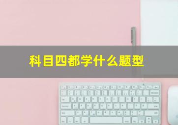 科目四都学什么题型