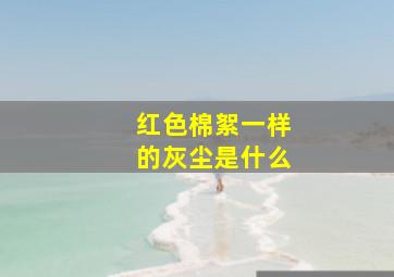 红色棉絮一样的灰尘是什么