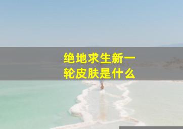 绝地求生新一轮皮肤是什么