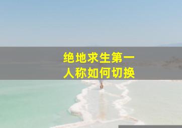 绝地求生第一人称如何切换