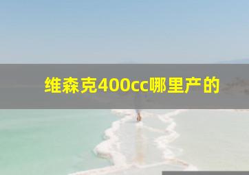 维森克400cc哪里产的