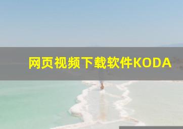 网页视频下载软件KODA