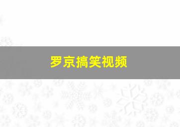 罗京搞笑视频