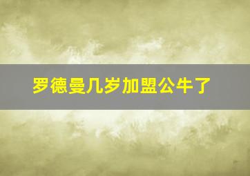 罗德曼几岁加盟公牛了