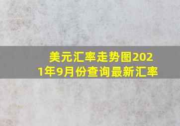 美元汇率走势图2021年9月份查询最新汇率