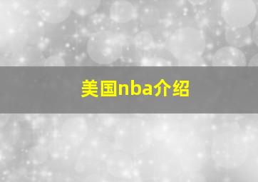 美国nba介绍