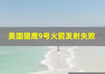 美国猎鹰9号火箭发射失败