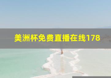 美洲杯免费直播在线178