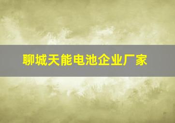 聊城天能电池企业厂家