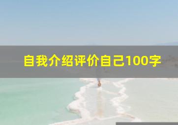 自我介绍评价自己100字