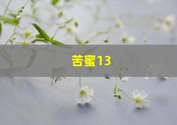 苦蜜13