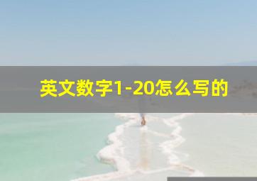 英文数字1-20怎么写的