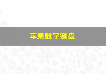 苹果数字键盘