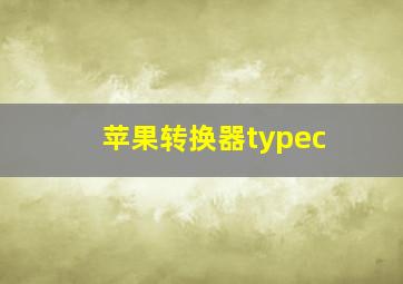 苹果转换器typec