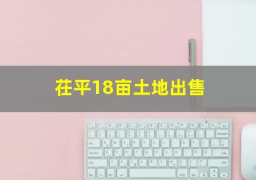 茌平18亩土地出售