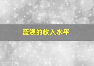 蓝领的收入水平