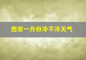 西安一月份冷不冷天气