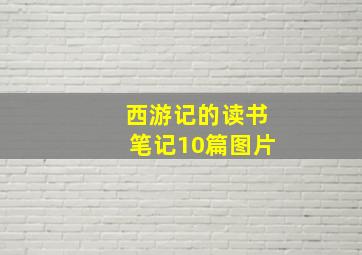 西游记的读书笔记10篇图片