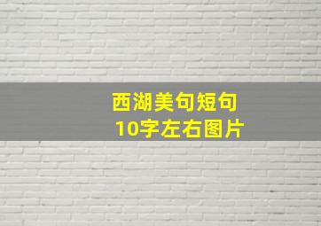 西湖美句短句10字左右图片