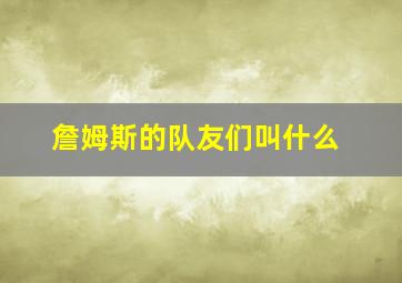 詹姆斯的队友们叫什么