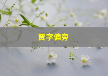 贾字偏旁