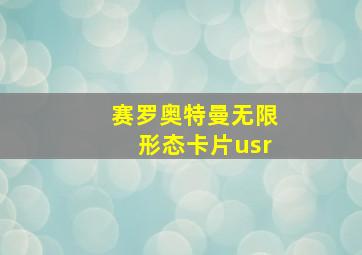 赛罗奥特曼无限形态卡片usr