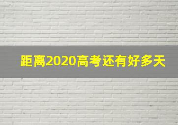 距离2020高考还有好多天