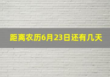 距离农历6月23日还有几天