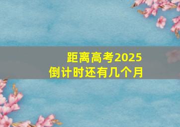 距离高考2025倒计时还有几个月