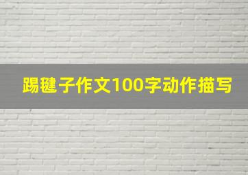 踢毽子作文100字动作描写