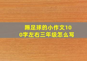 踢足球的小作文100字左右三年级怎么写