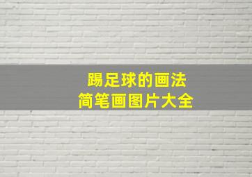 踢足球的画法简笔画图片大全