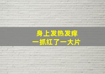 身上发热发痒一抓红了一大片