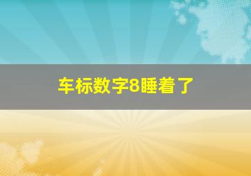 车标数字8睡着了